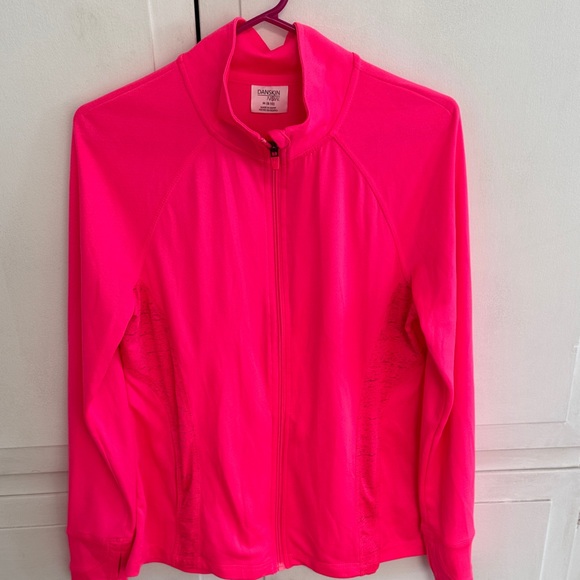 Danskin Women's Vibrant Pink Zip-Up Jacket - Picture 1 of 5